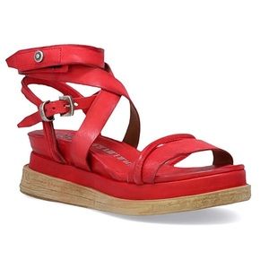 Dual platform Leather Sandals.